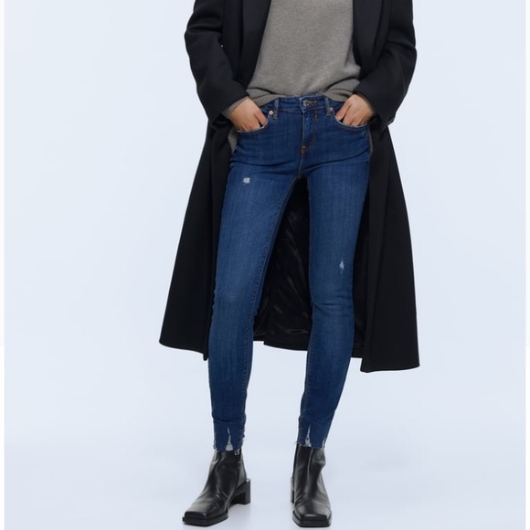 ❌SOLD❌NWT Zara The Skinny Jeans in Phoebe Blue - Picture 4 of 11